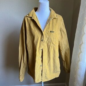 Billabong Mustard Yellow Button-Up Top